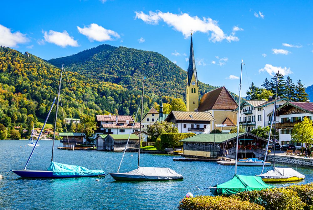 Rottach-Egern am Tegernsee im Sommer