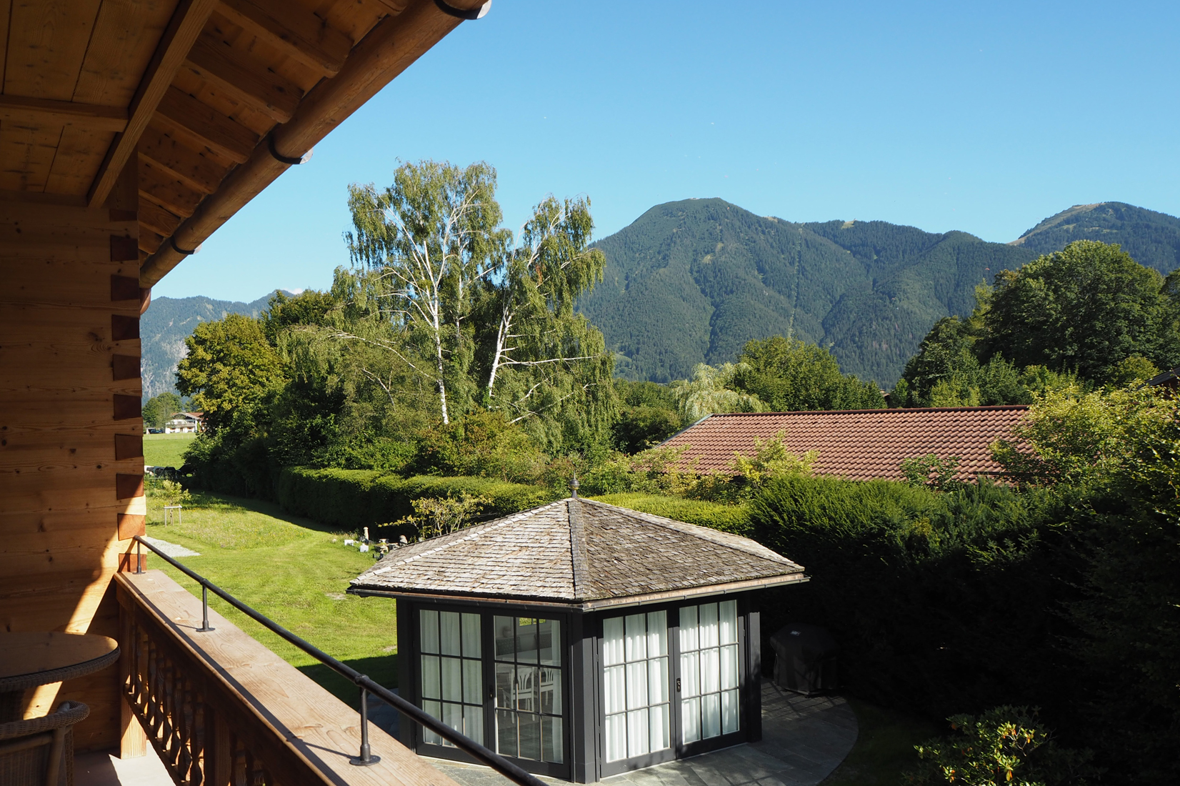 Ferienwohnungen in Rottach Egern am Tegernsee Ausblick Balkon